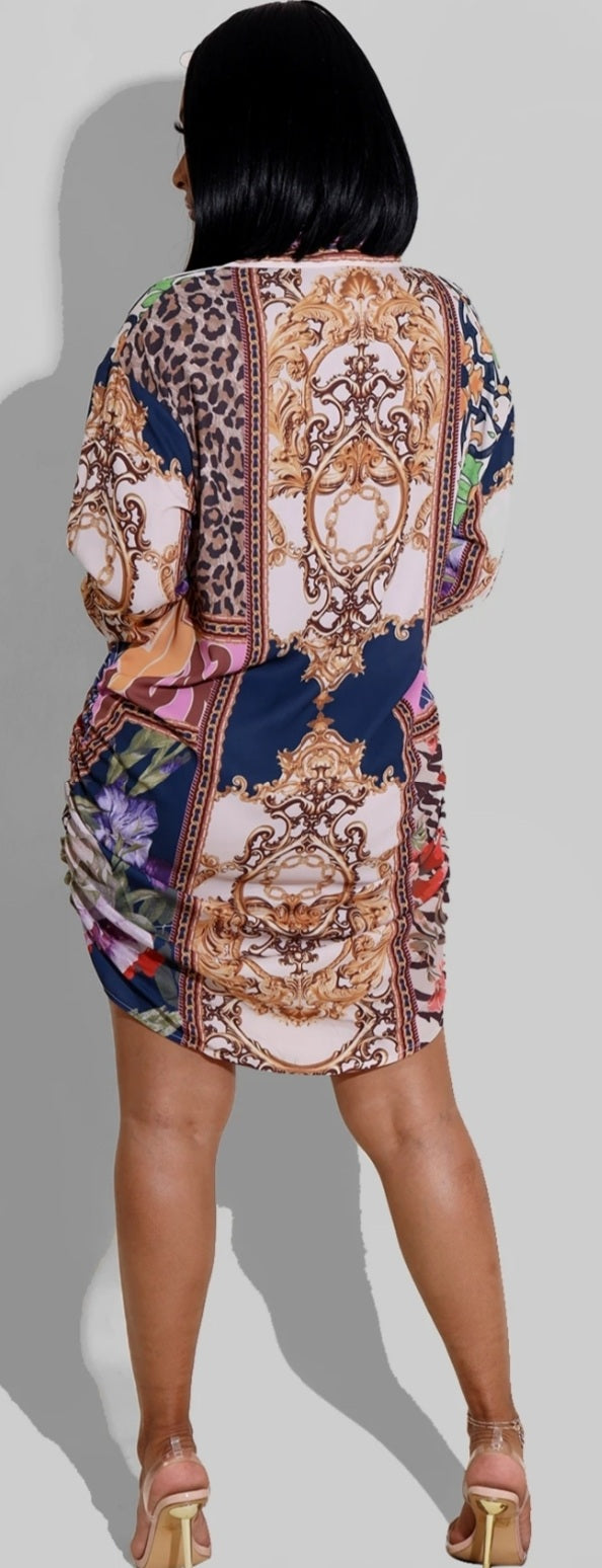 Mahalia print dress
