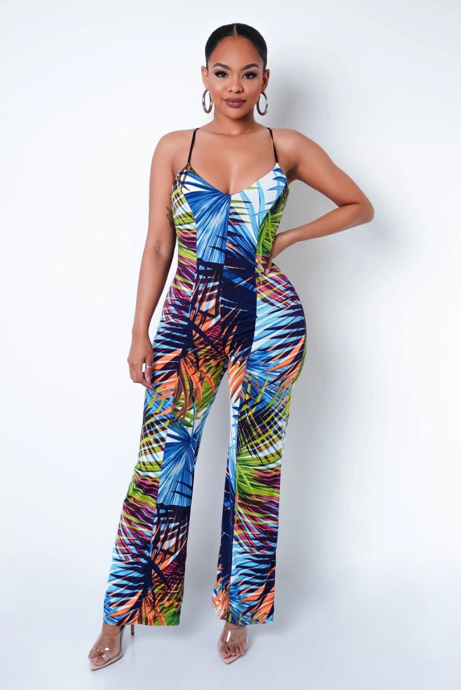 Sashi tropical jumpsuit