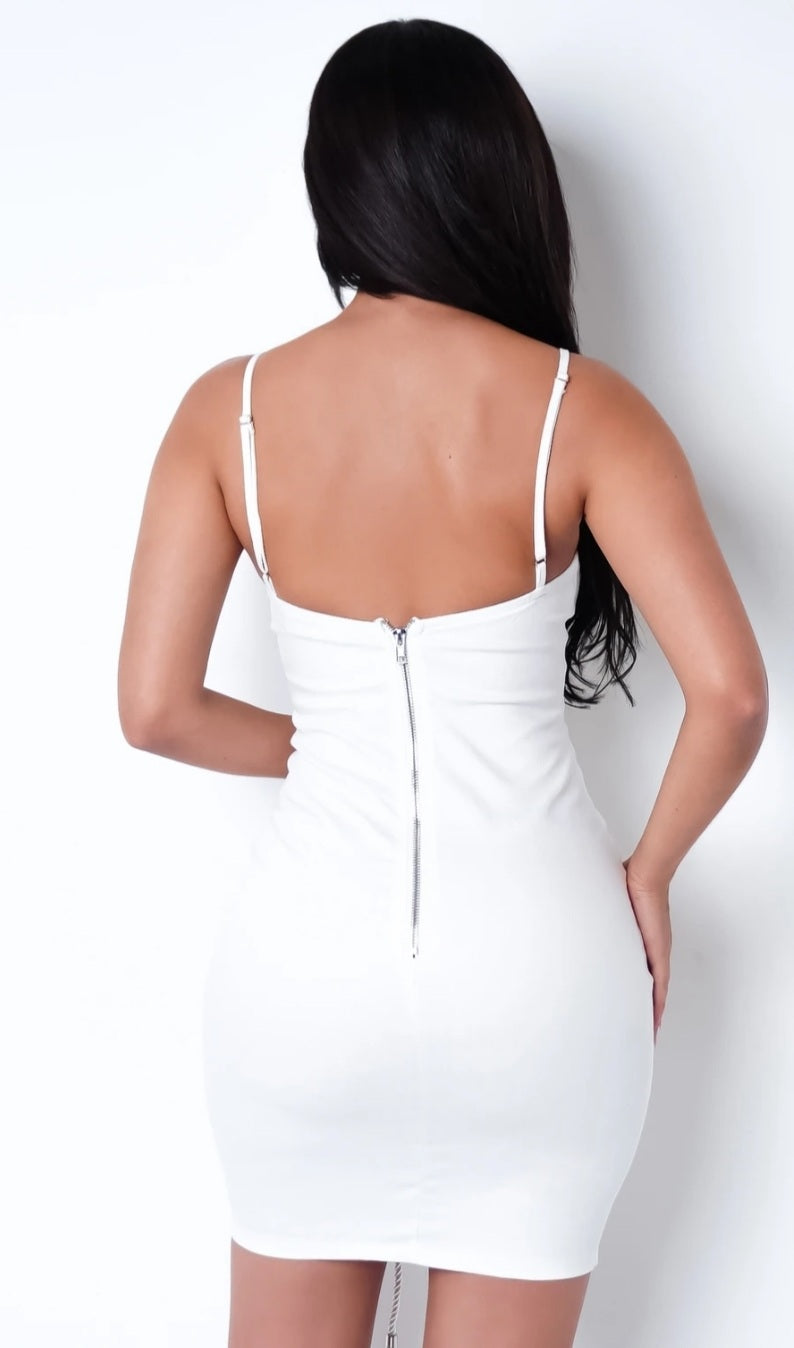 Lace me up mini dress
